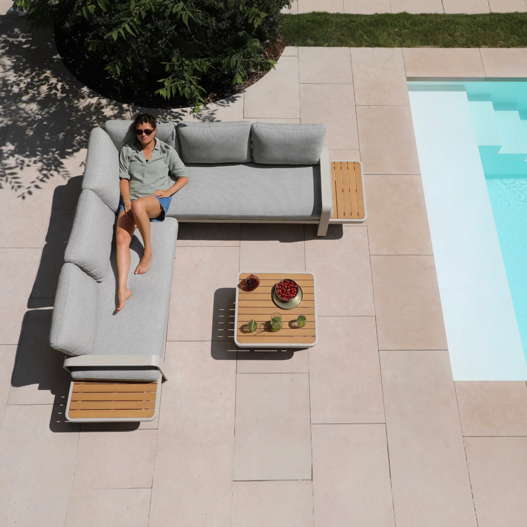 Salon de jardin modulable